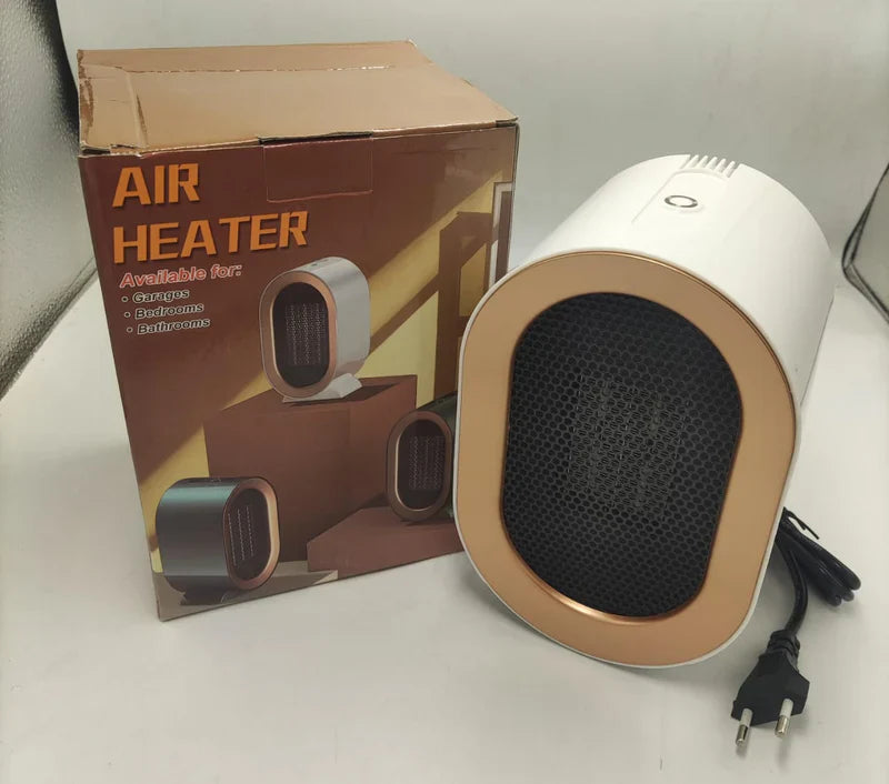 Portable Electric Desktop Air Heater – Fast Heating Silent Ceramic Fan for Home & Office | سخان الهواء الكهربائي المكتبي المحمول – مروحة سيراميك سريعة التسخين وهادئة للمنزل والمكتب
