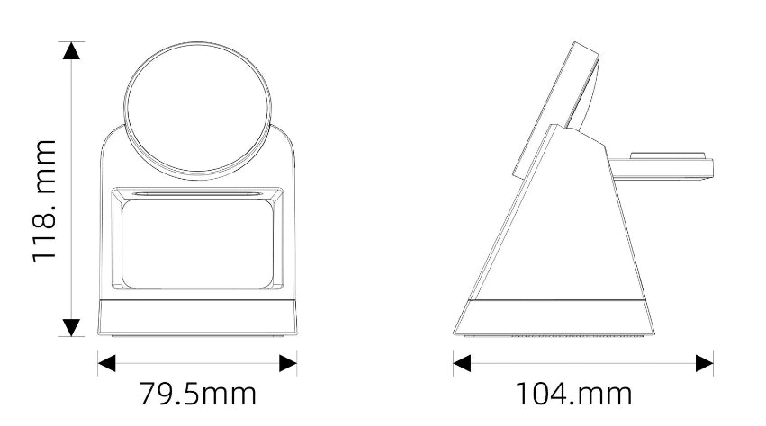 Touch Magnetic Three-In-One Wireless Charger