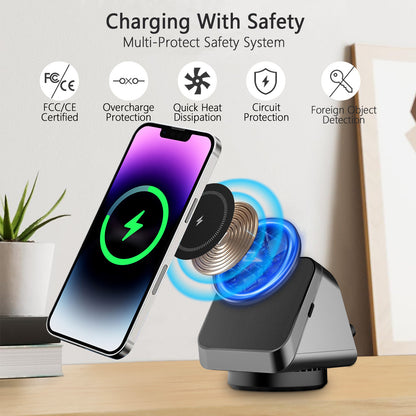Three-in-one Magsafe Magnetic Wireless Charger Mobile Phone Watch Headset