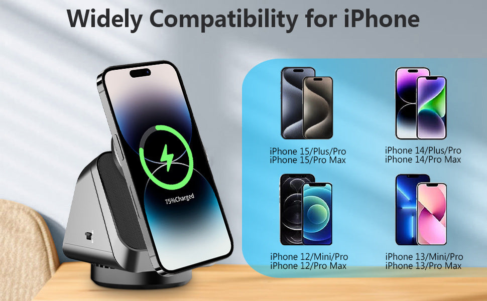 Three-in-one Magsafe Magnetic Wireless Charger Mobile Phone Watch Headset