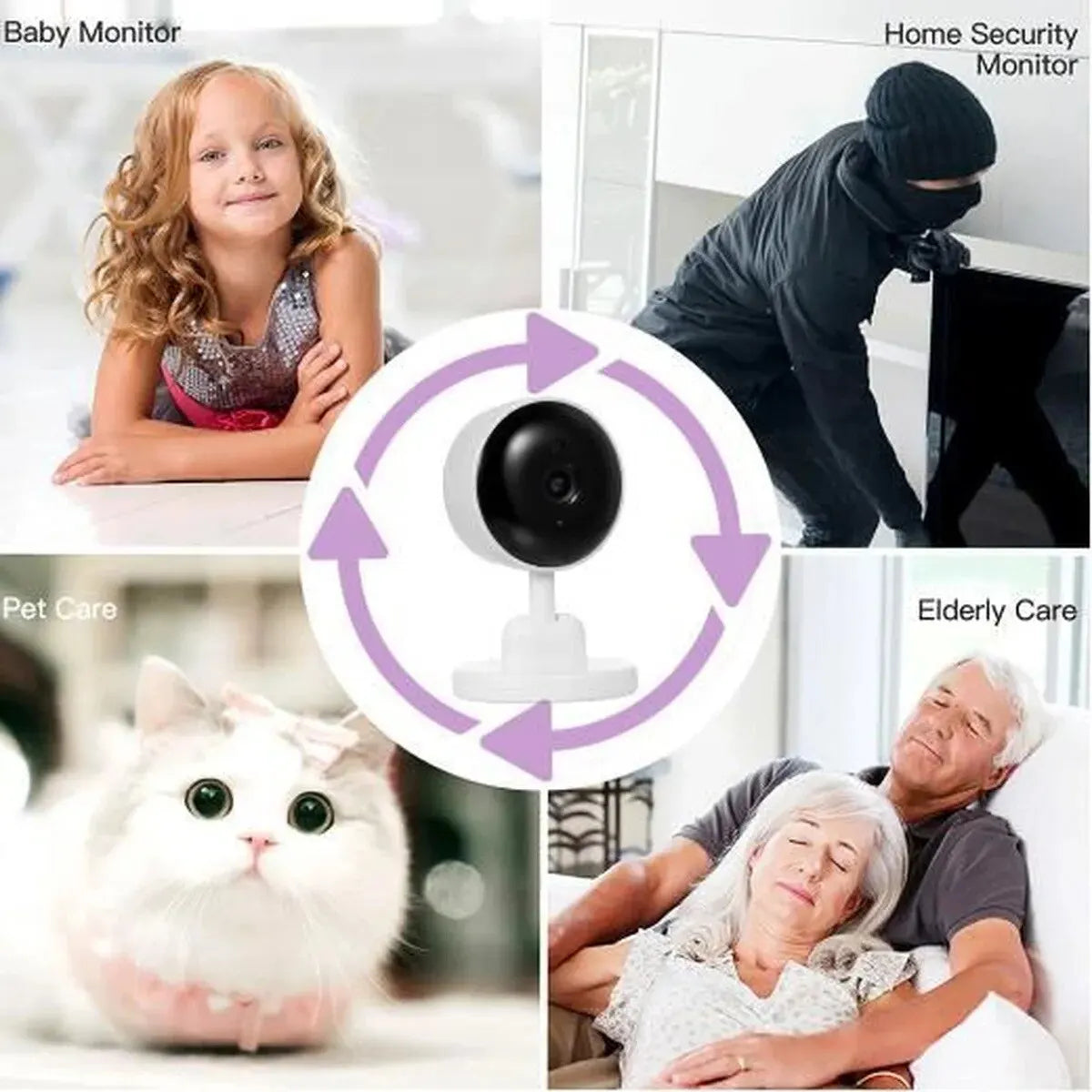 BABY MONITOR 3MP SMART WIFI VIDEO CAMERAS PROTECTION TWO WAY AUDIO NIGHT VISION