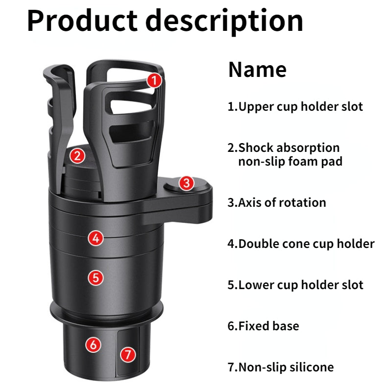4 in 1 Multifunctional All Purpose Car Cup Holder