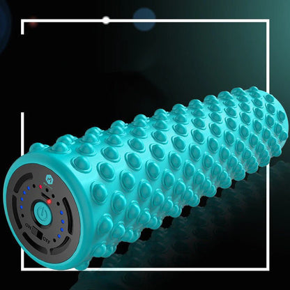High-Intensity Electric Foam Roller – 4-Speed Vibrating Muscle Massager | رولر الفوم الكهربائي عالي الكثافة – جهاز مساج العضلات بـ ٤ سرعات اهتزاز