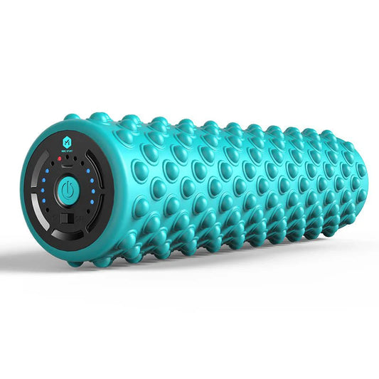 High-Intensity Electric Foam Roller – 4-Speed Vibrating Muscle Massager | رولر الفوم الكهربائي عالي الكثافة – جهاز مساج العضلات بـ ٤ سرعات اهتزاز