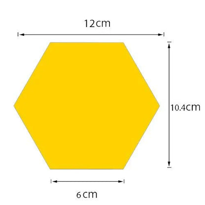 13-Piece Hexagon Acrylic Mirror Wall Decor – Modern DIY Honeycomb Mirror Set | طقم ديكور حائط مرايا أكريليك سداسية ١٣ قطعة – مجموعة مرايا خلية النحل الحديثة