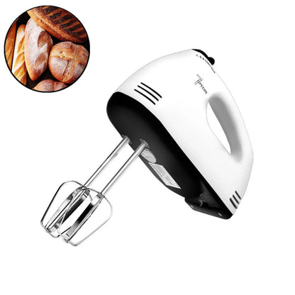 7-Speed Electric Hand Mixer – A versatile kitchen tool with stainless steel attachments and 150–200W power, perfect for baking and everyday mixing needs.